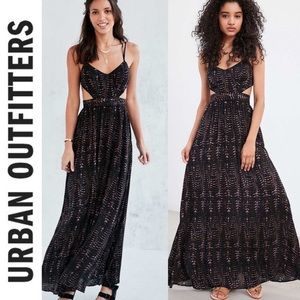 Urban Outfitters Ecote Maxi Cutout Dress